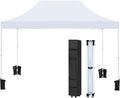 White Pop up Canopy Tent with Wheeled Bag N598495