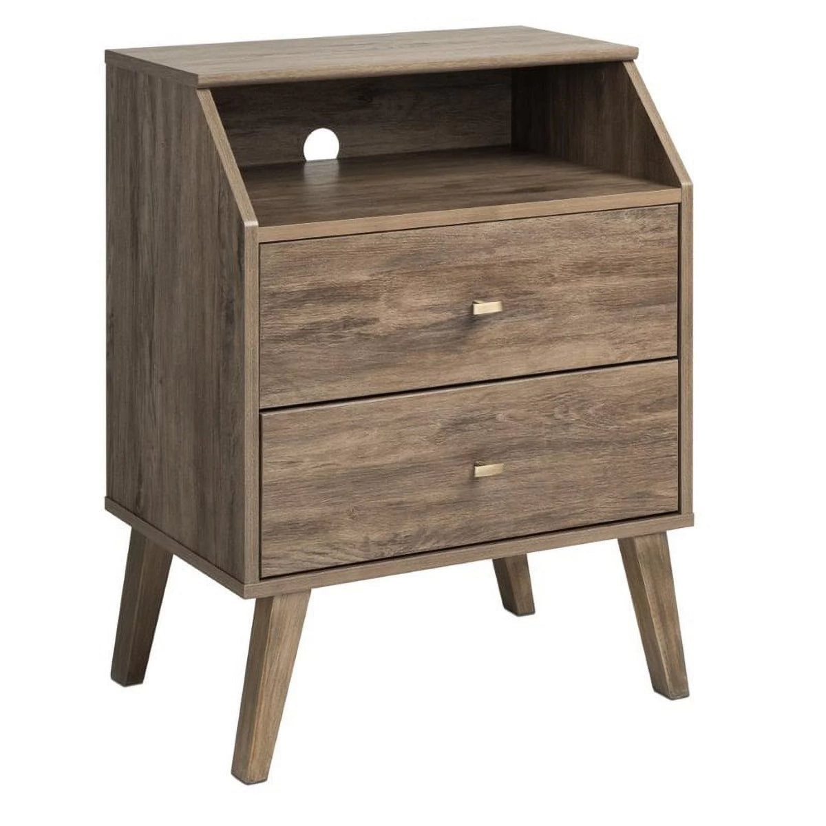 4-Piece Set with 2 Nightstands 7-Drawer Dresser and Computer Desk A365636