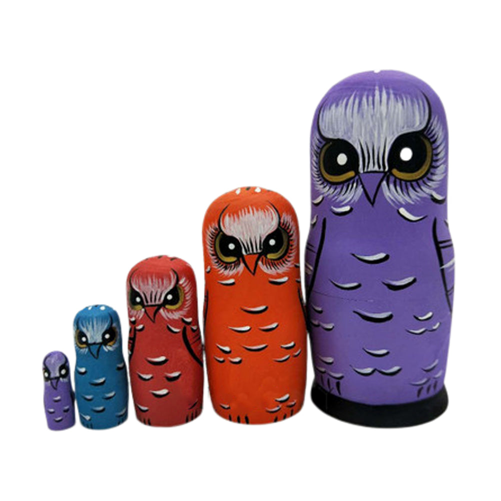 Bamboo Wooden Owl Home Decoration Toy U1844