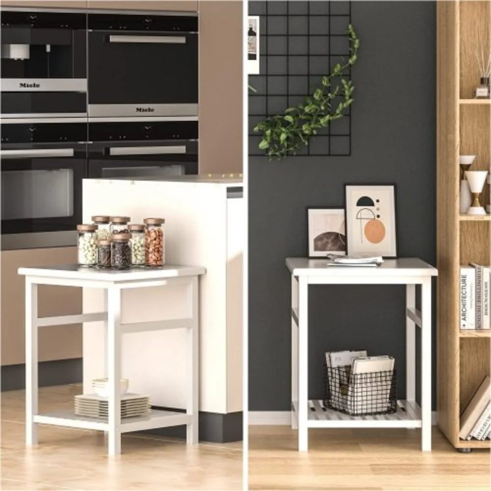 White Bamboo Nightstand E2227
