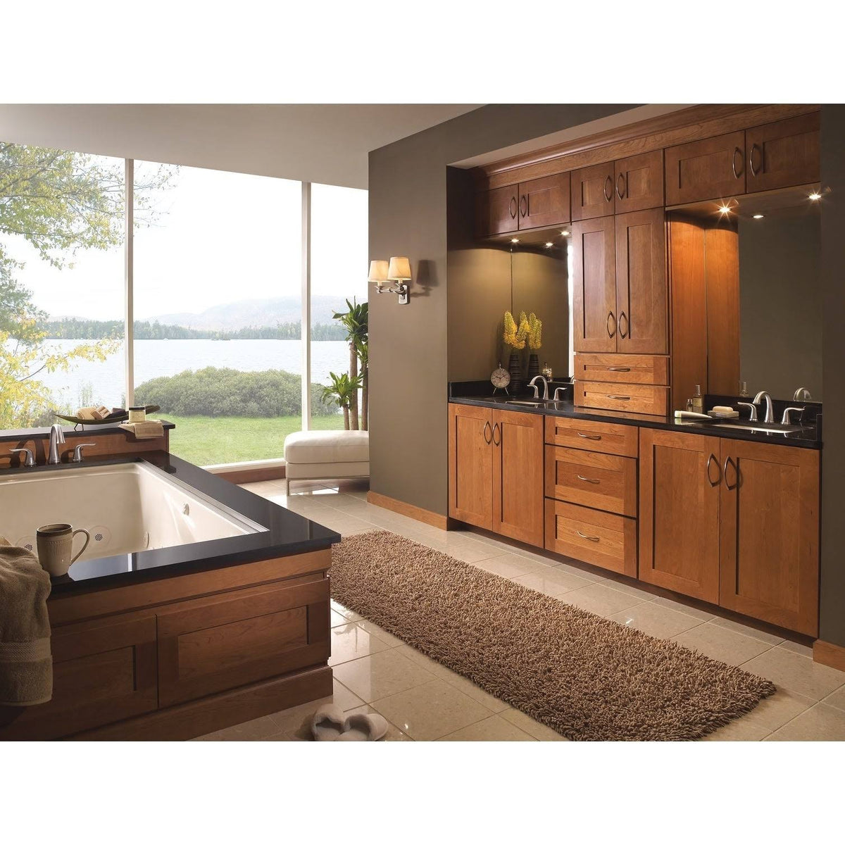 Stainless Two Handle Widespread Bathroom Faucet B931