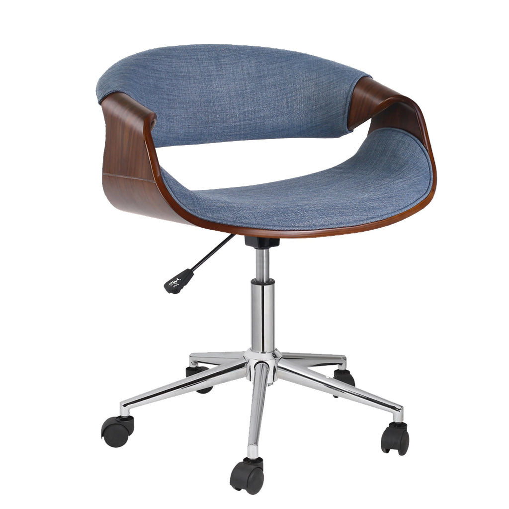 Blue Upholstered Adjustable Office Chair K965137