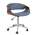 Blue Upholstered Adjustable Office Chair K965137