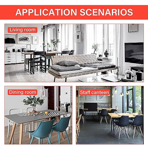 5-Piece Glass Dining Table Set with 4 Upholstered Chairs D7217