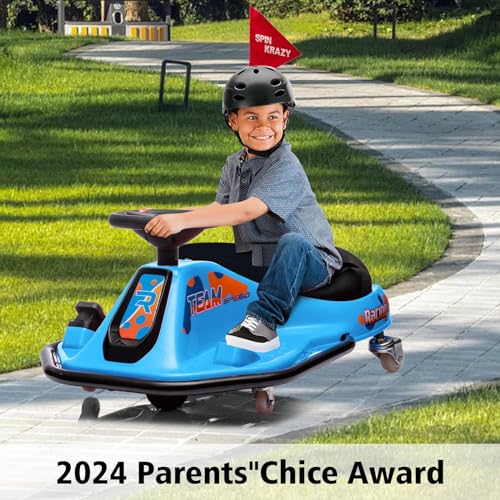 24V Electric Drifting Go Kart for Kids, 360 Degrees Rotating, Red J38297