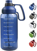 64 Oz Water Bottle With Straw and Time Marker V643