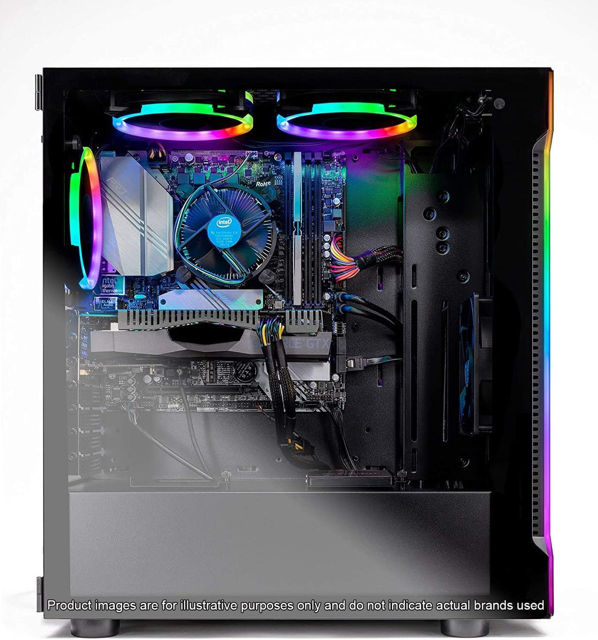 Intel Core i5 9400F 2.9GHz GTX 1650 4G 500GB SSD 8GB DDR4 3000MHz RGB Fans Windows 10 Home 64-bit 802.11AC Wi-Fi Desktop D265764
