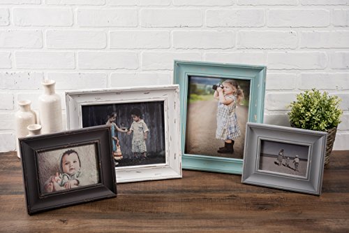 Antique Silver Distressed Wooden Picture Frame 8x10 X65013