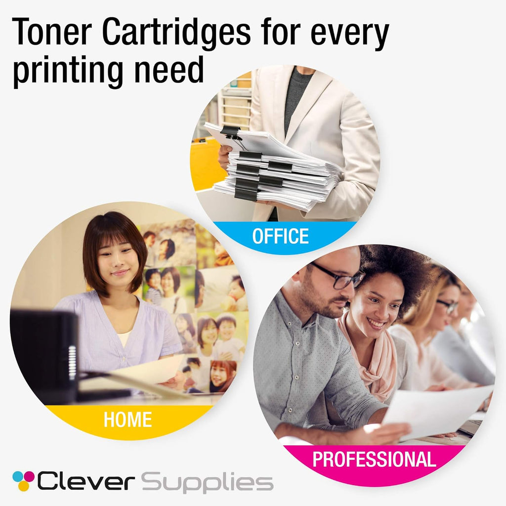 Compatible Black Cyan Yellow Magenta Toner Cartridge 5 Color Set E680394