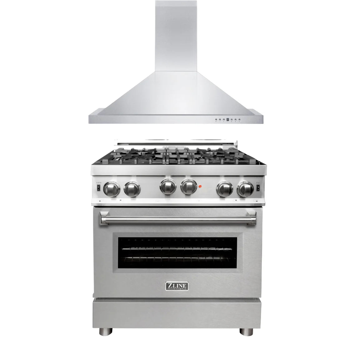 30 in. Gas Range with Range Hood Appliance Package R199384