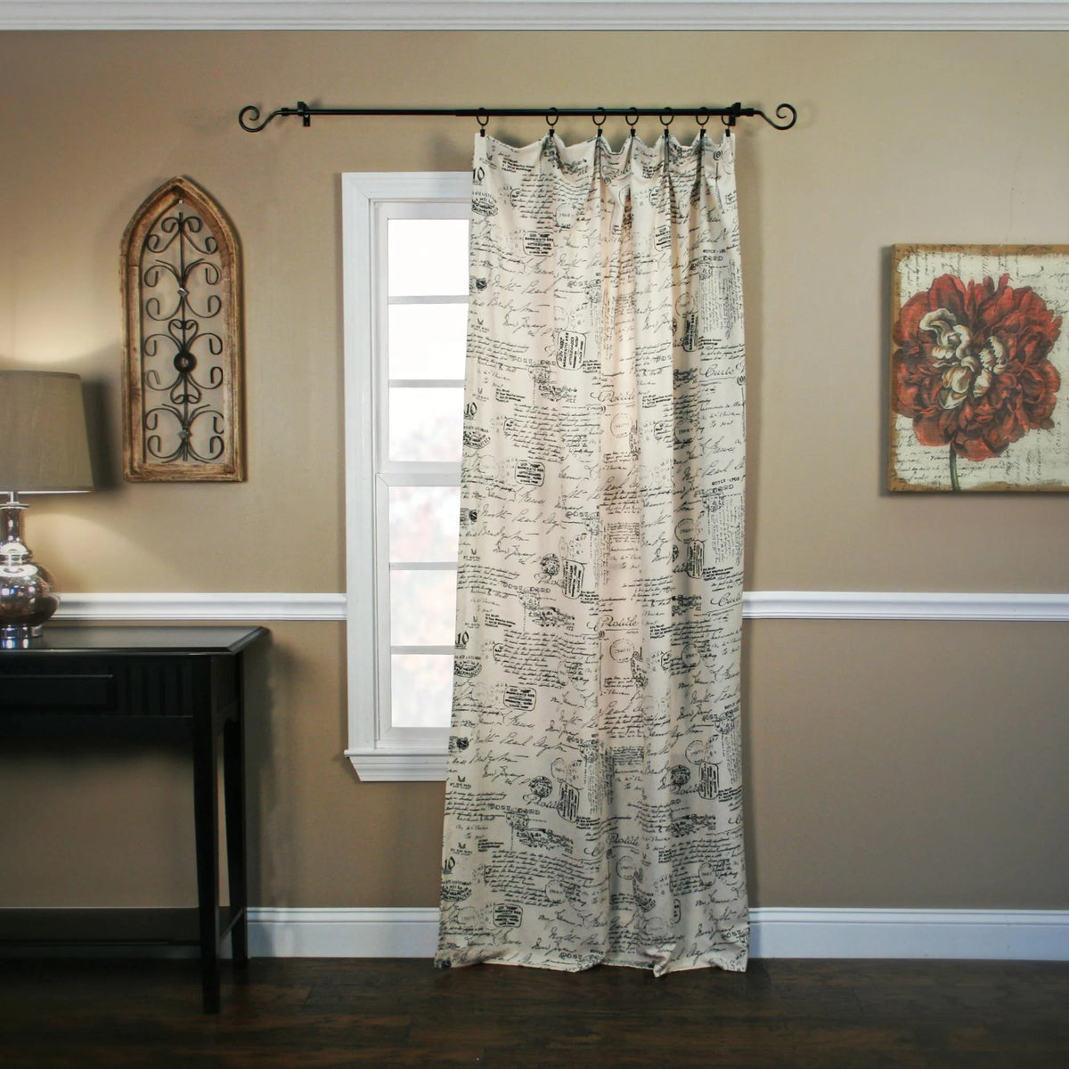 Crushed Taffeta Curtain Panel V935259