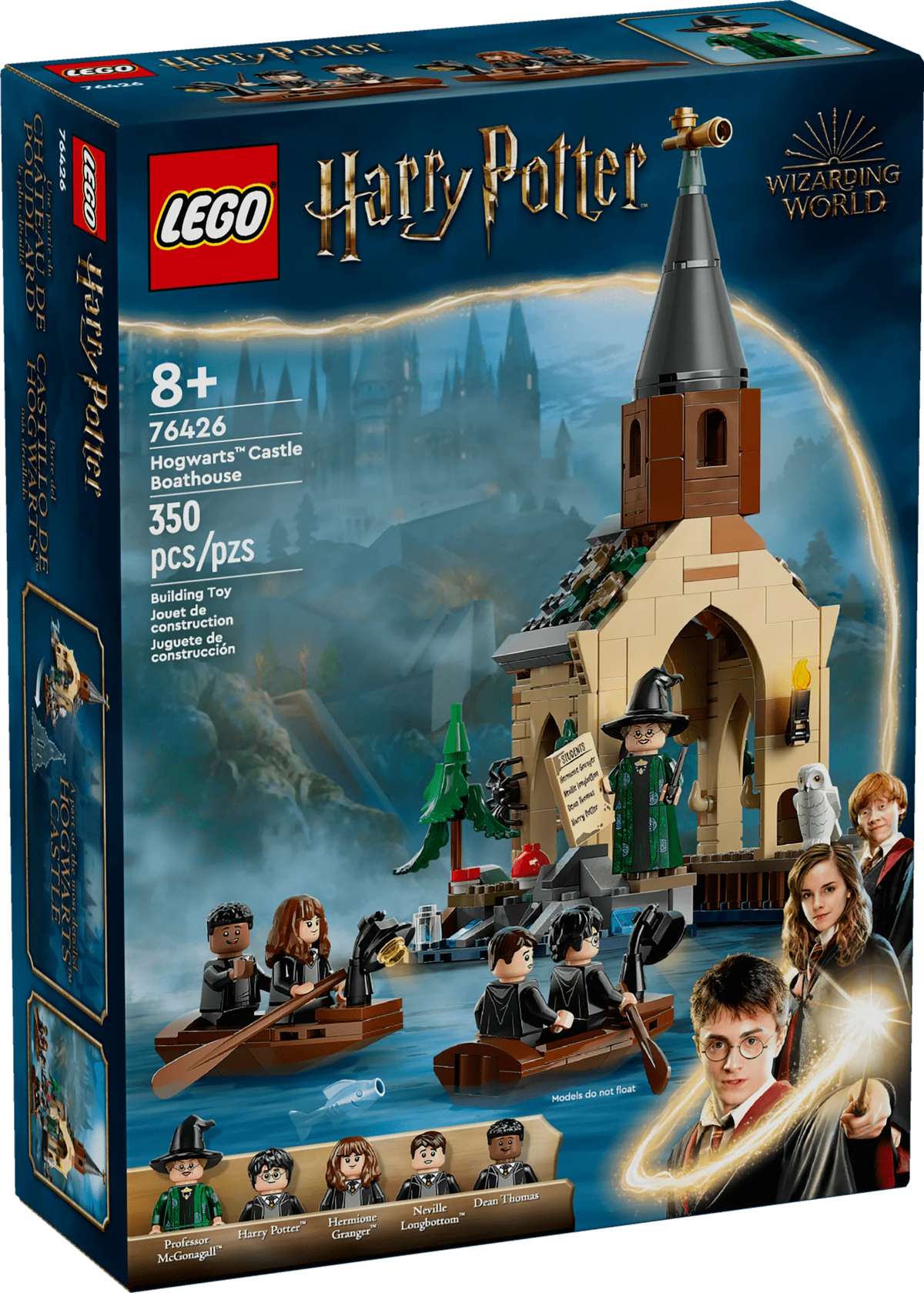 Harry Potter Hogwarts Castle Boathouse Toy with 2 Buildable Boats and 5 Minifigures O675880