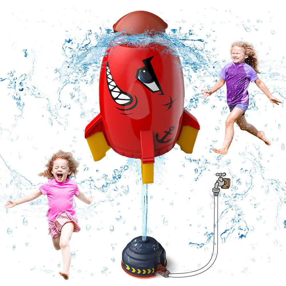 Rocket Water Sprinkler Toy for Garden Hose V6180