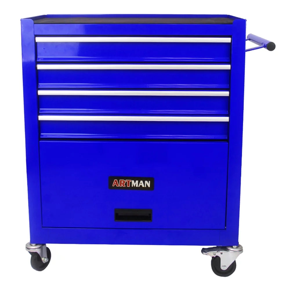 Blue 4 Drawers Rolling Tool Chest Cabinet with Wheels J703