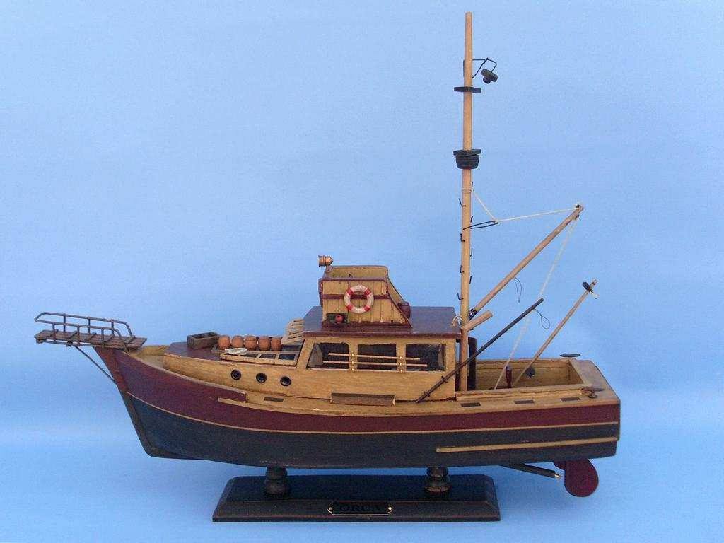 Wood Model Boat Nautical Decoration T203