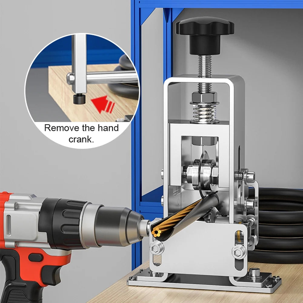 Wire Stripper Manual Wire Stripping Tool with Hand Crank Q481