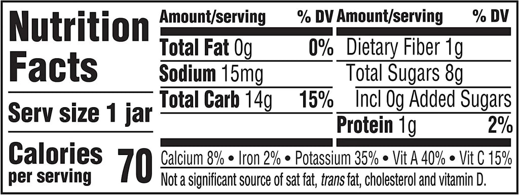Sweet Potato Baby Food 4 oz Jar 10 Pack I6326