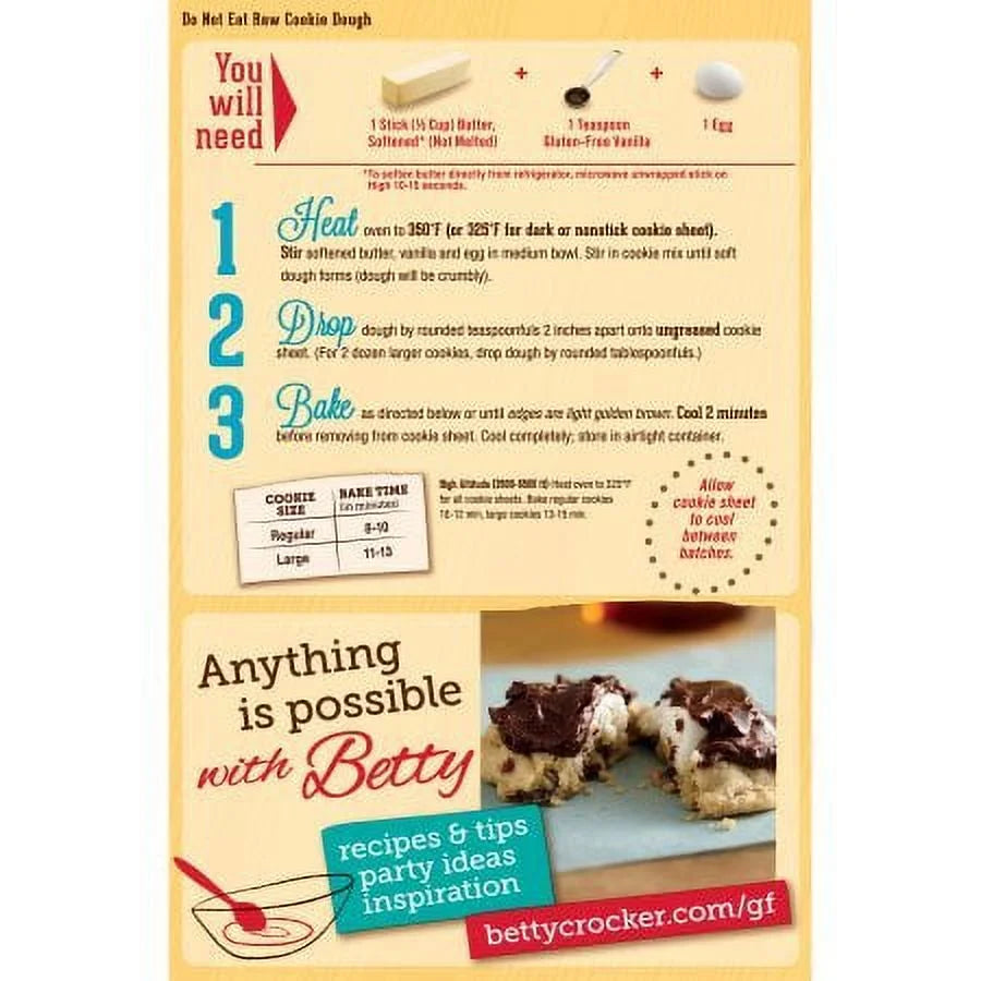 Gluten Free Cookie Mix Chocolate Chip 19.0 Oz Box Pack Of 2 G4465