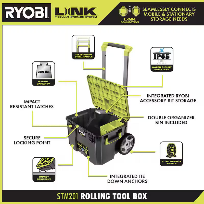 18V Cordless 6-Tool Combo Kit with Battery, Charger, and Rolling Tool Box C76345