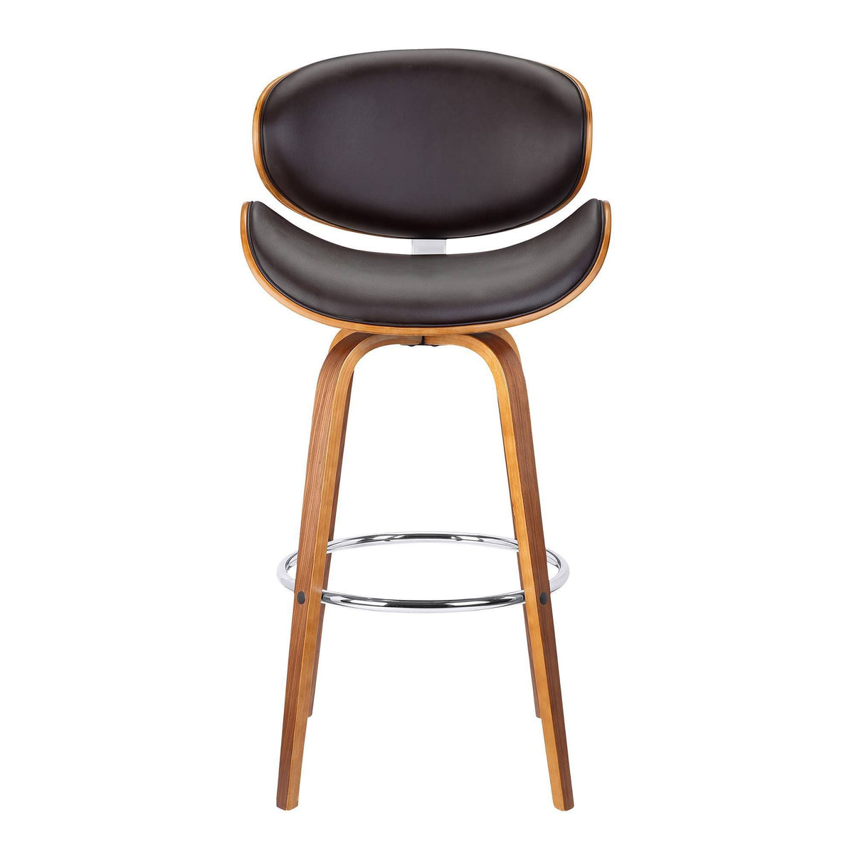 Brown Swivel Height Barstool M350