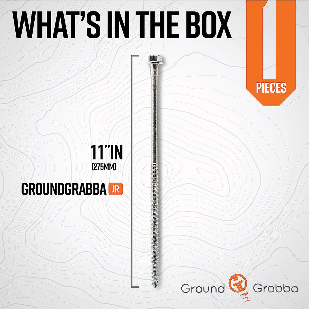 11 Inch 12 Pack Heavy Duty Screw-in Ground Anchors Y955