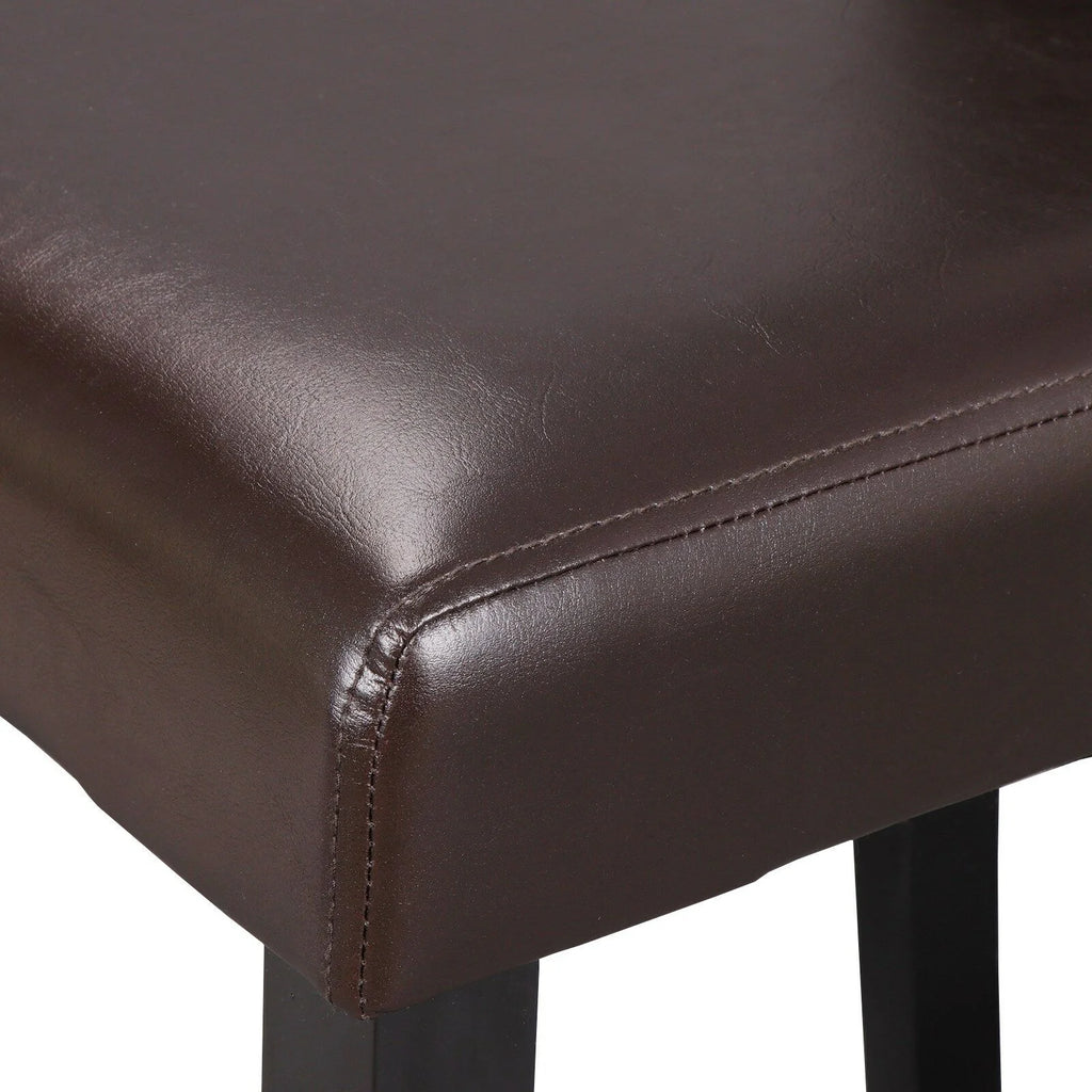 6 Pcs Brown Leather Dining Chair X654760