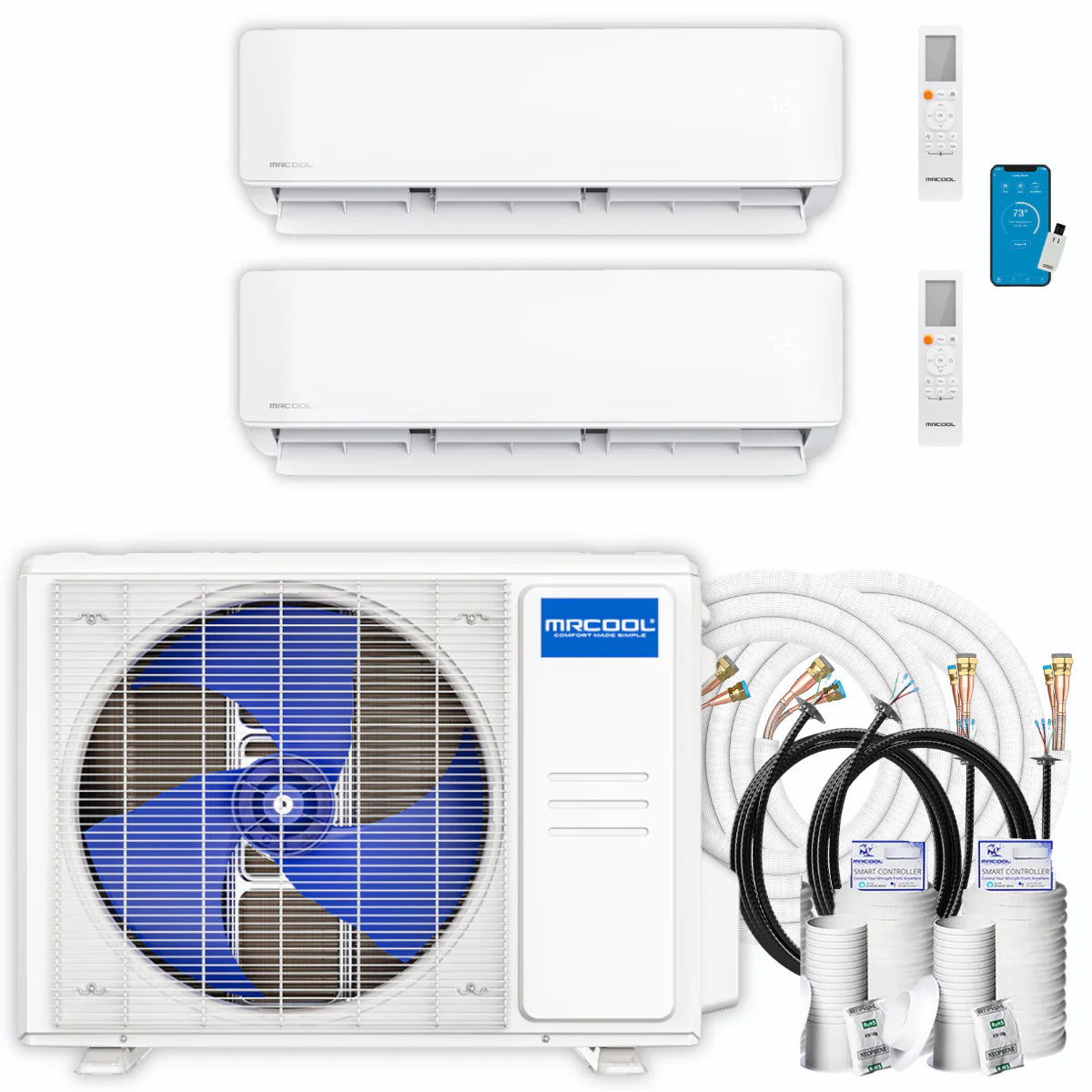 30,000 BTU 2 Zone Ductless Air Conditioner and Heat Pump N876123