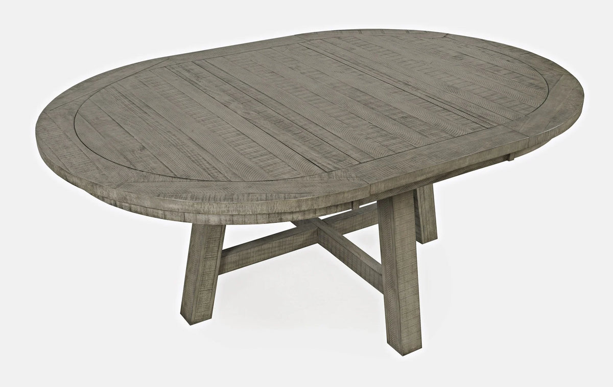 Five Piece Counter Height Dining Table Set with Cross Back Stools V94589