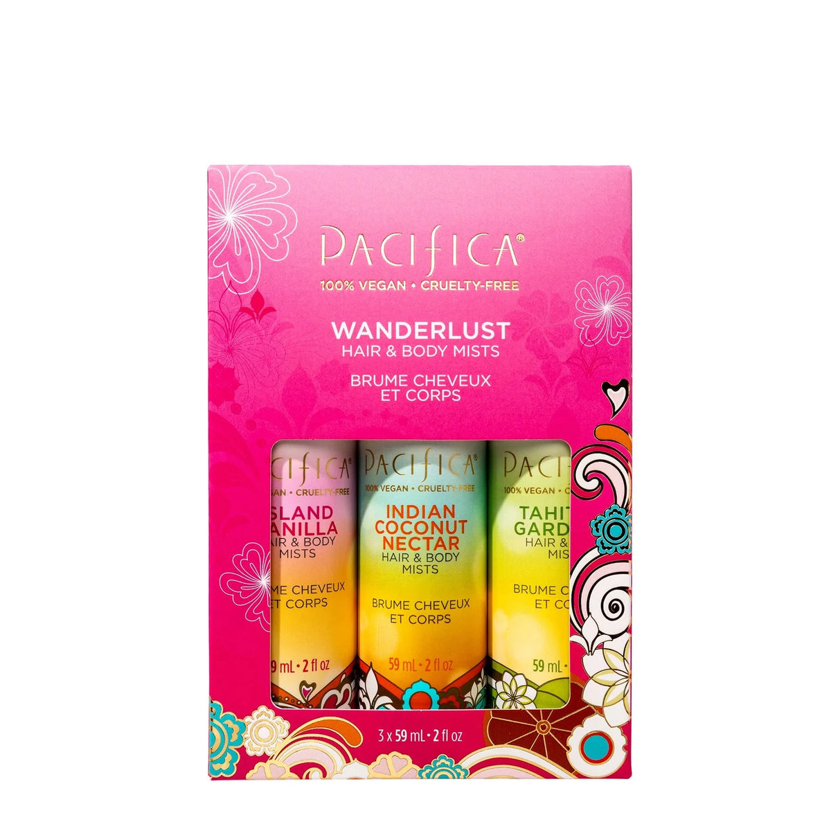 Hair Perfume & Body Spray Trial Set, 3 Scents, Mini Bottles W867684