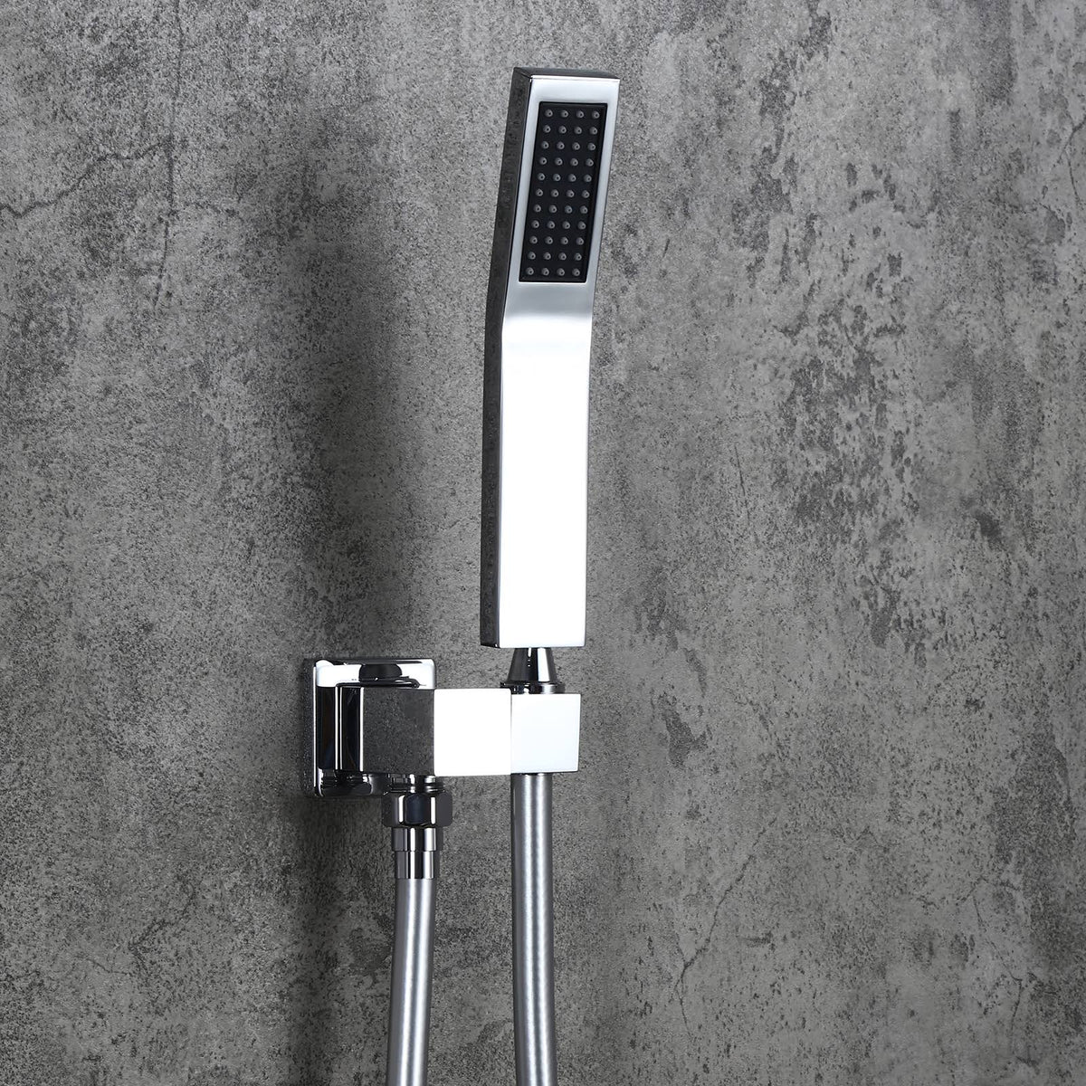 10x22 Rain Shower Head Handheld Shower Combo Set in Chrome Y870