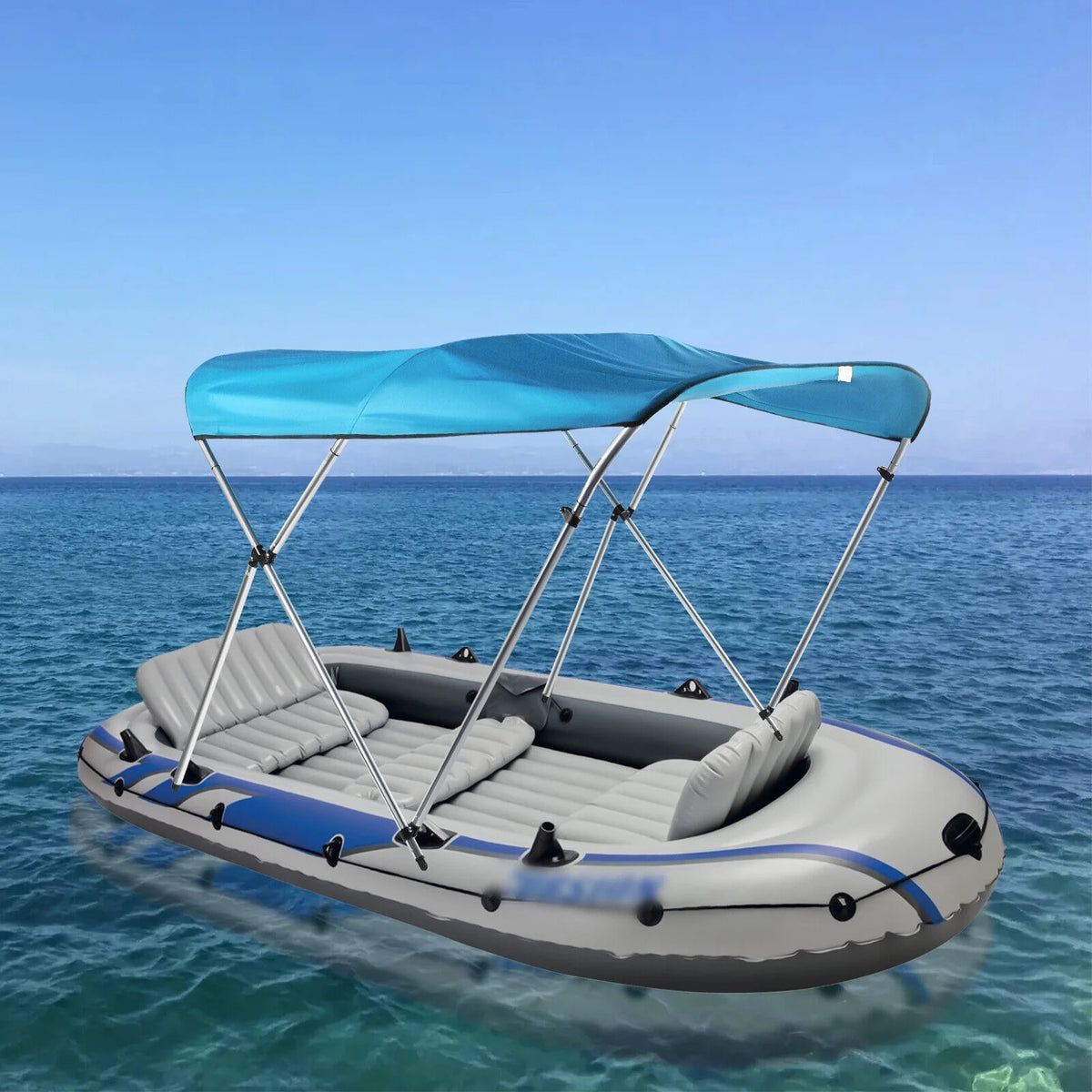 3 Bows Boat Top Cover Set with Aluminum Alloy Frame N93040