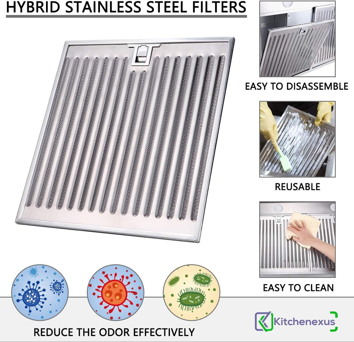 30 inch Stainless Steel Under Cabinet Range Hood with LED Lighting R697