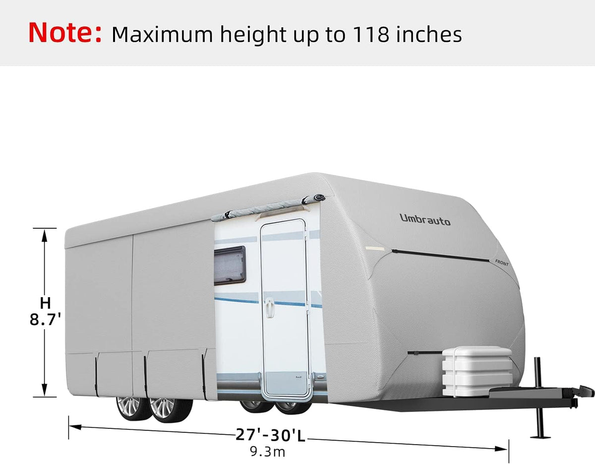 Waterproof Breathable Ripstop Travel Trailer RV Cover D47324