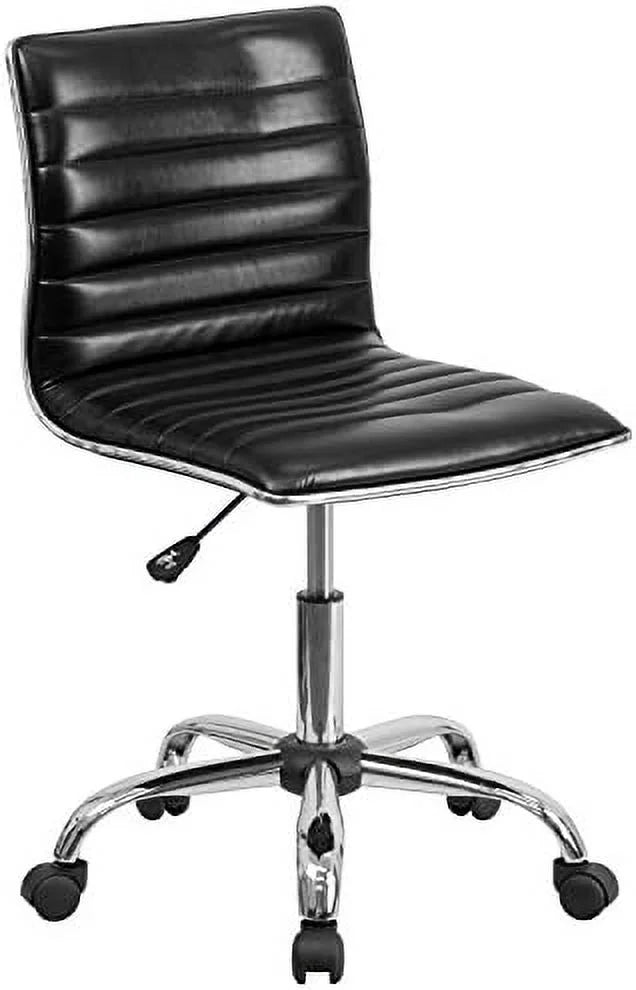 White Ribbed Swivel Office Chair G936015