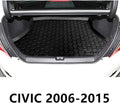 Black Waterproof Cargo Liner for Honda Civic Sedan 2006-2015 D19710