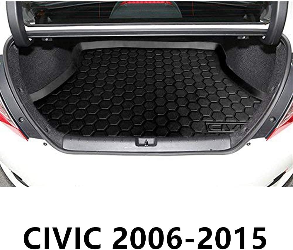 Black Waterproof Cargo Liner for Honda Civic Sedan 2006-2015 D19710