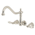 Polished Nickel Wall Mount Tub Filler W424
