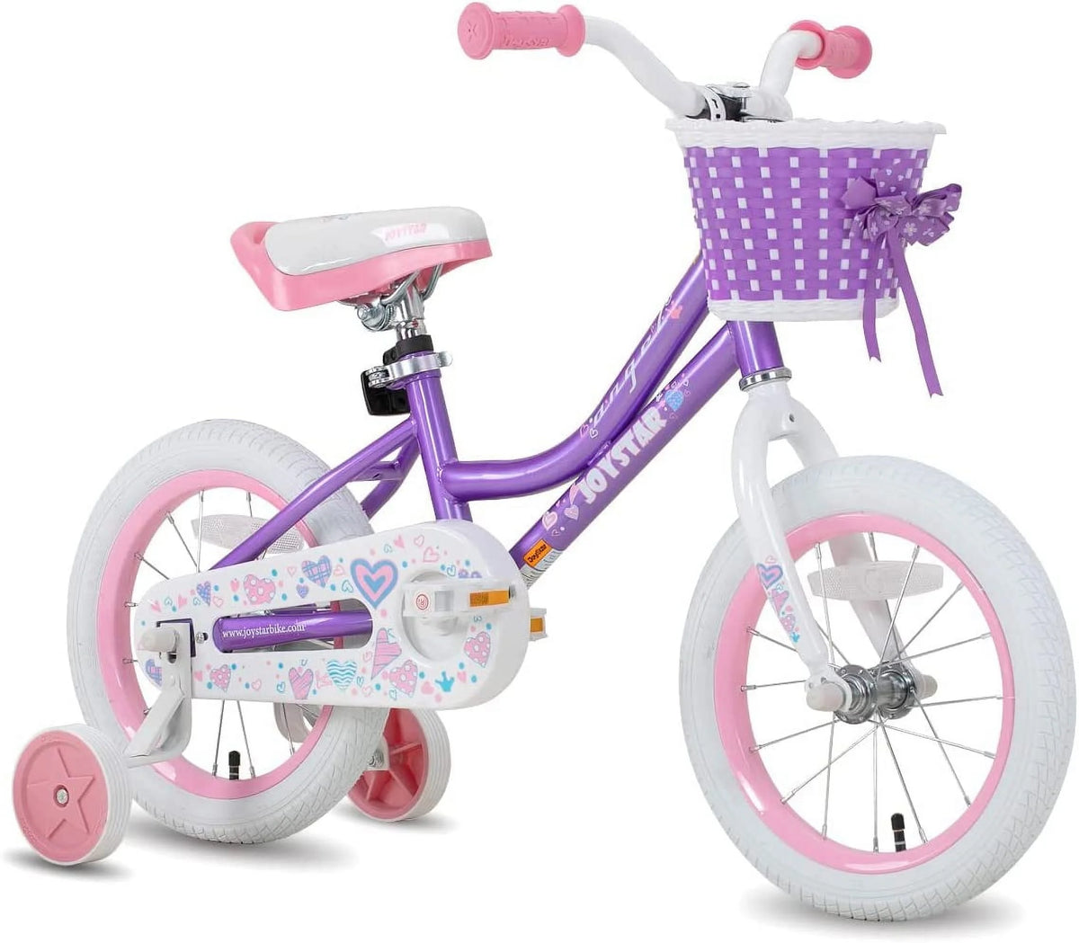 12 14 16 18 Inch Kids Bike with Training Wheels & Basket R826