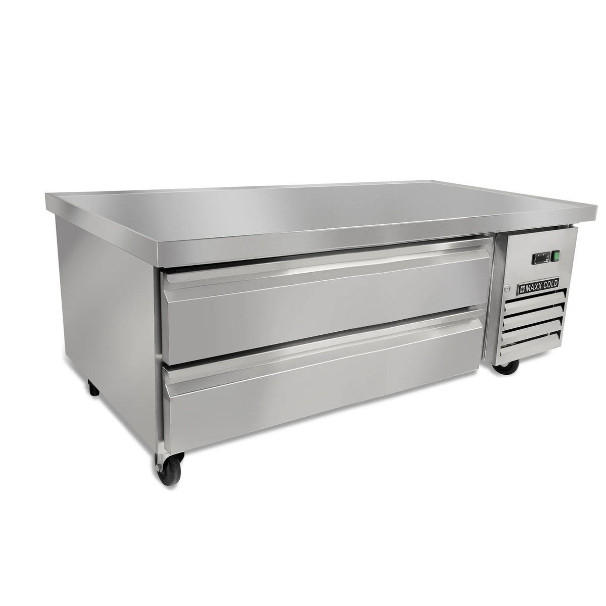 Two-Drawer Refrigerated Chef Base, 62"W, 8.8 cu. ft., Stainless Steel N60911