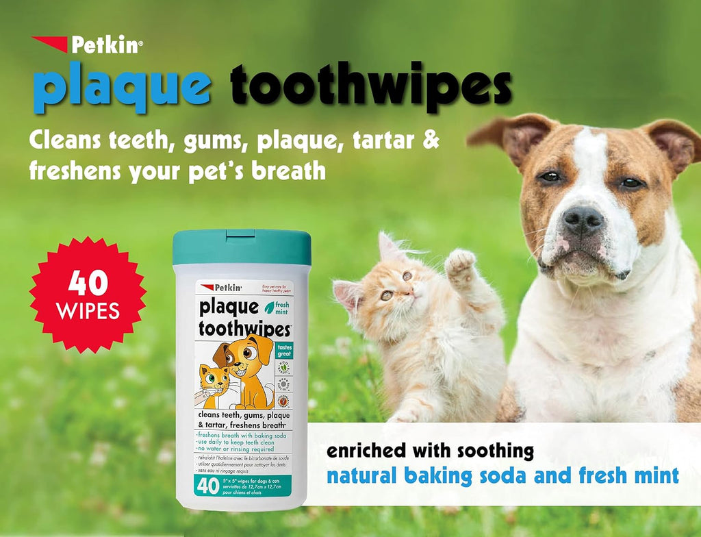 80 Wipes Dental Wipes for Cat and Dog M777535