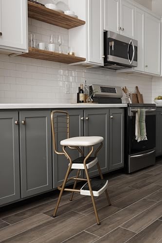 Black Chair and Step Stool N3489