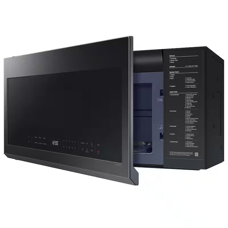 2.1 cu. ft. Over-the-Range Microwave in Matte Black Steel L887