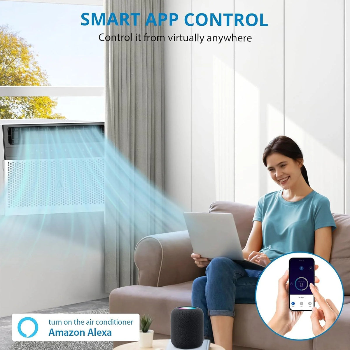 6000 BTU Window Air Conditioner with Remote Control and Washable Filter M56224