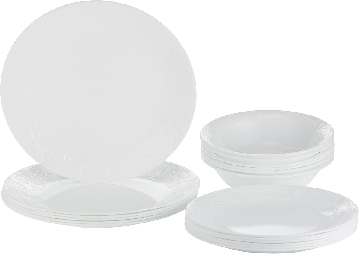 18 Piece White Dinnerware Set O1530