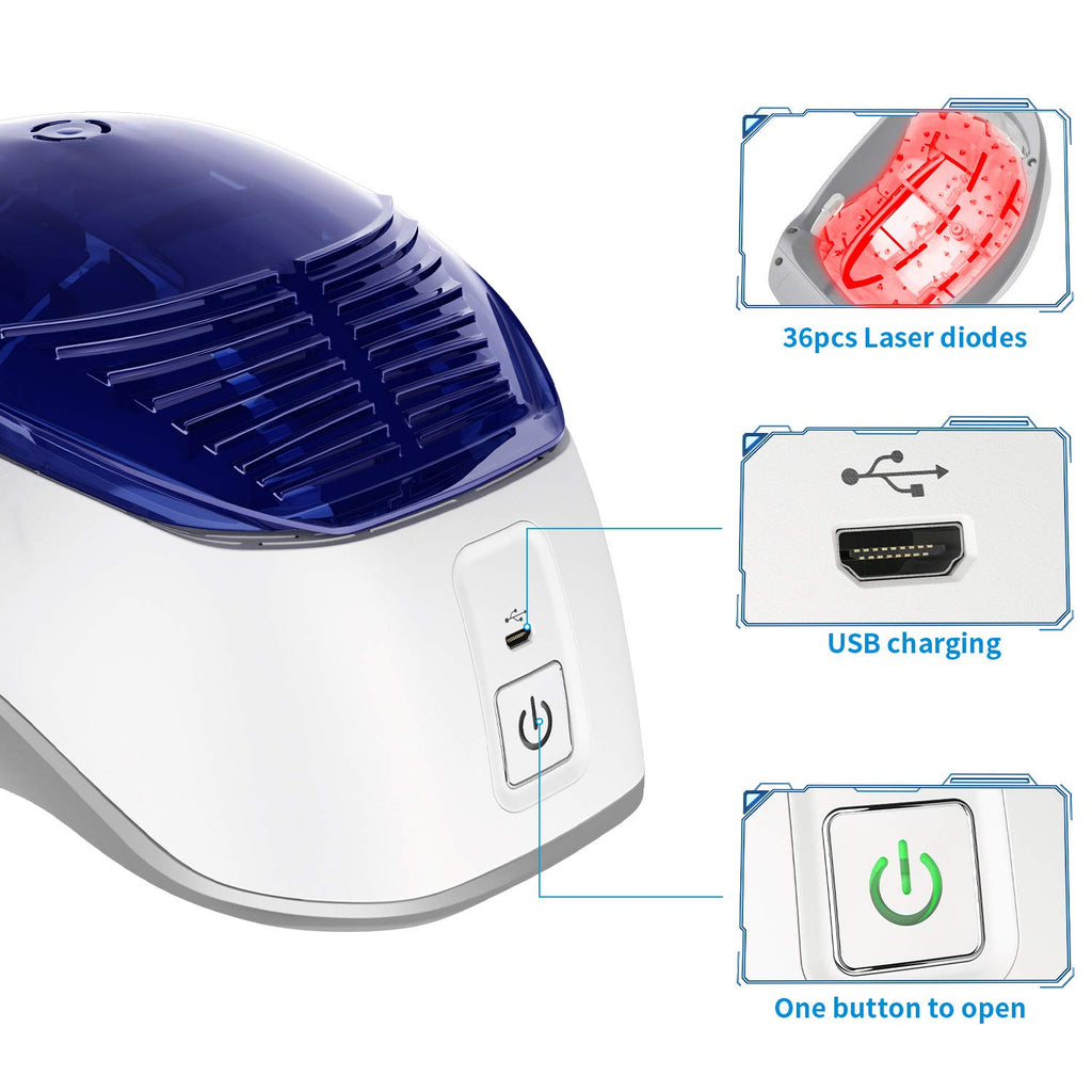 Blue-White Laser Hair Growth Cap N268