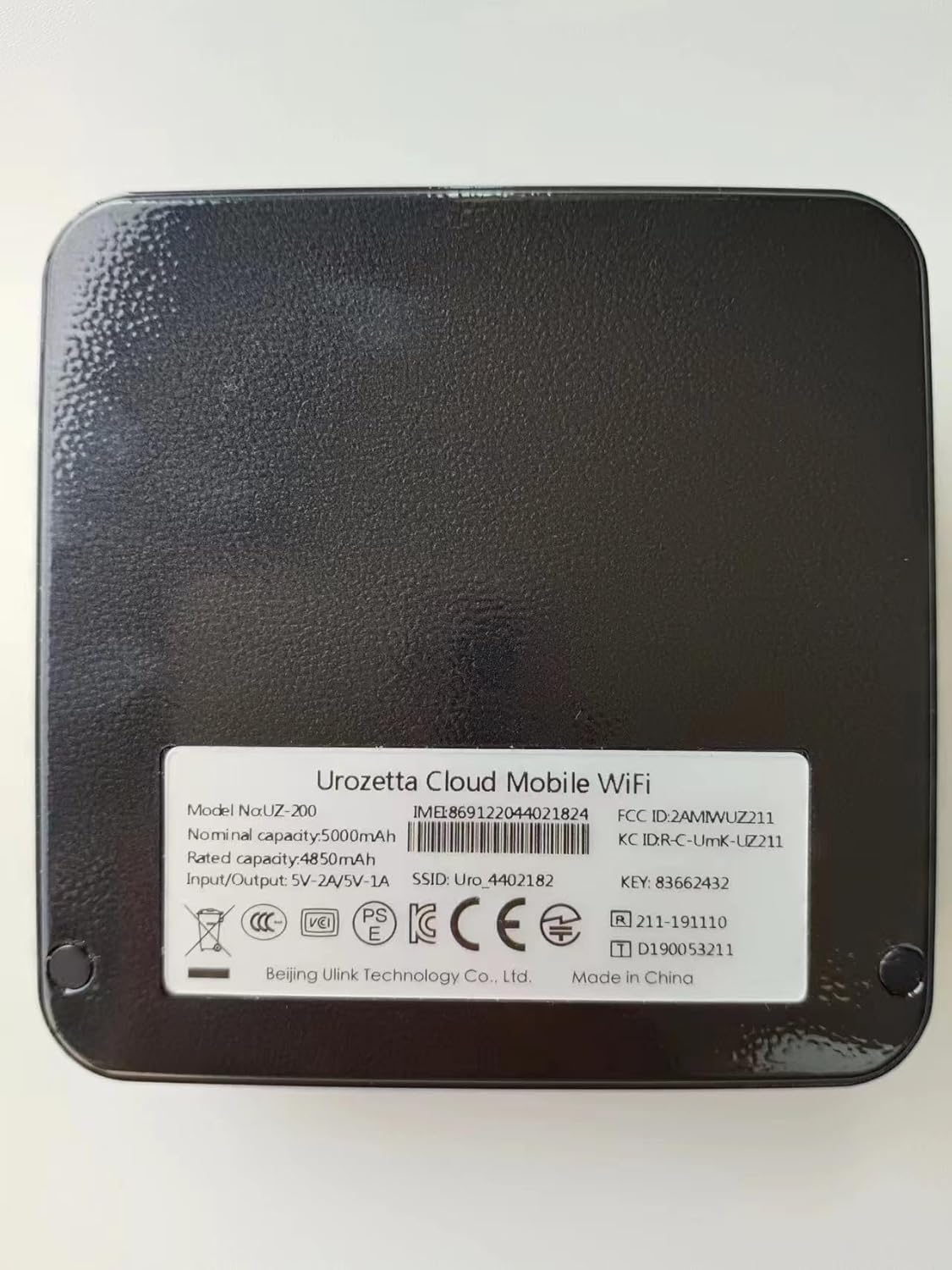 Mobile Hotspot Router Wireless Portable Wi-Fi with US 25GB, 5000mAh K893559