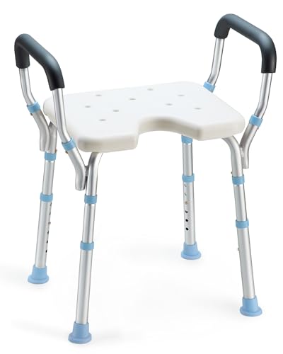 Heavy Duty Shower Chair with Back and Arms 300lb M5730