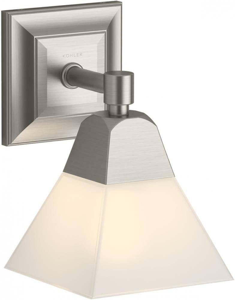 1 - Light Brushed Nickel Armed Sconce Z1776