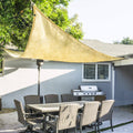 Sand Color 16 ft Oversized Sun Shade Sail Canopy S272