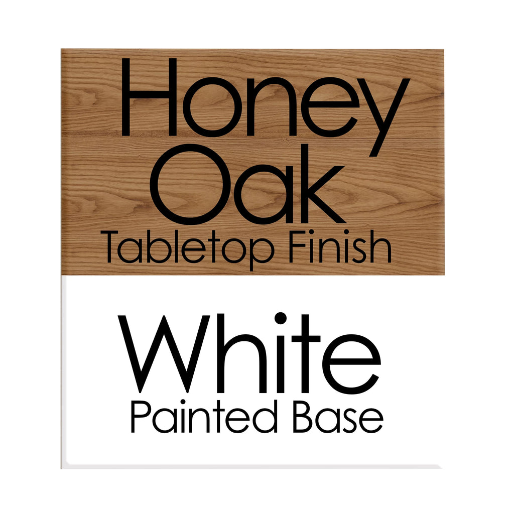 White and Oak 2-Toned End Table with Drawer and Storage Shelf, Set of 2 S65079